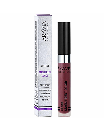 Aravia Professional Magnificent Color Lip Tint 10 - Тинт-блеск для губ, оттенок бордовый 5.5 мл - hairs-russia.ru
